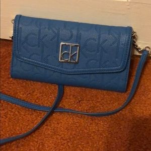 Blue Calvin Klein cross body bag brand new.